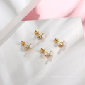 Shangjie oem arcoirbow nube pendientes de tendencias de tendencias elegantes para mujeres aretes de declaración de oro